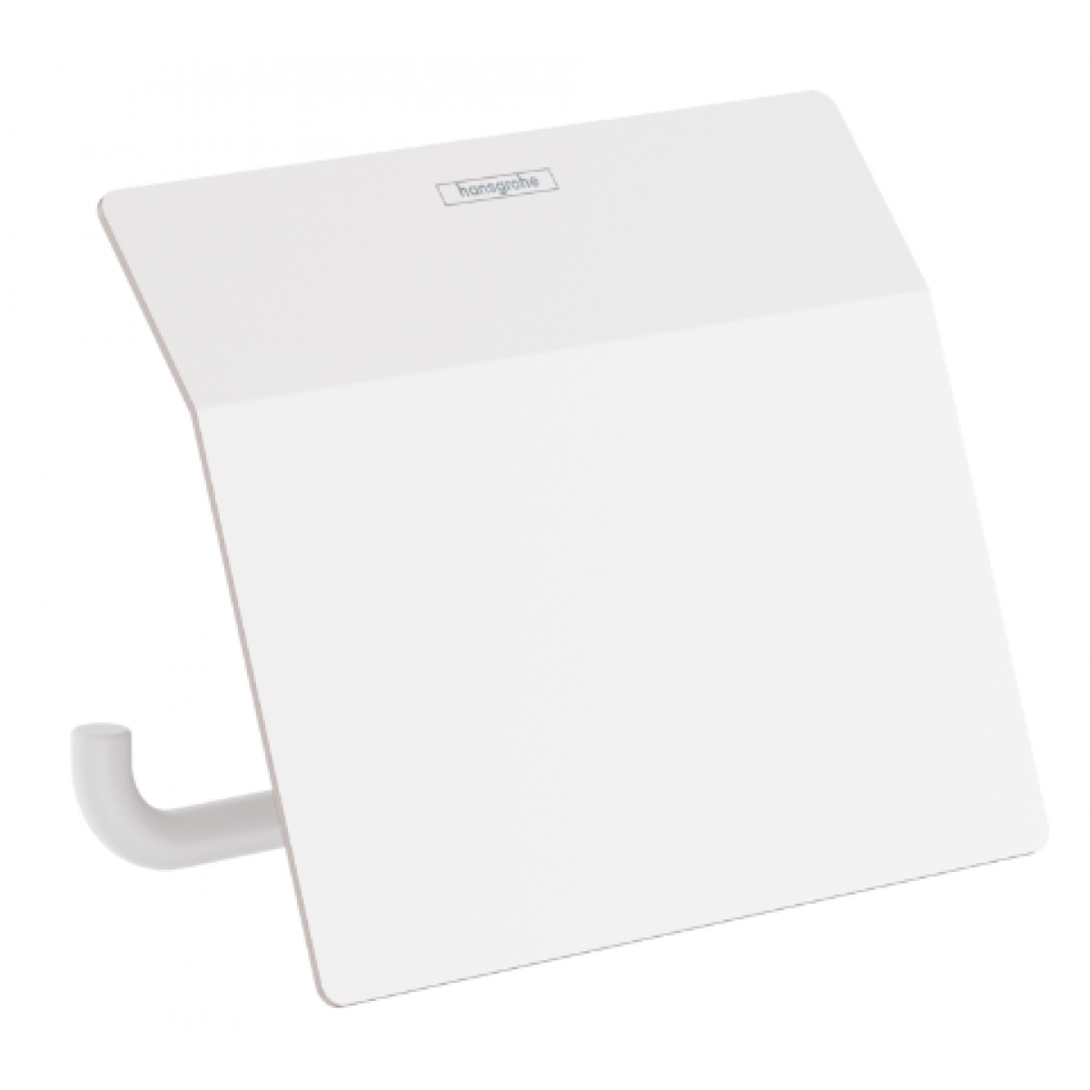 Hansgrohe 41753707 AddStoris 附蓋廁紙架 - 白色，壁掛式